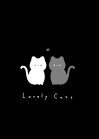 白黒ねこさん。黒