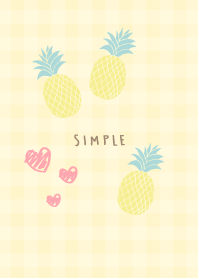Pineapple heart check14 from Japan