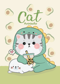 Cat Dino Avocado!