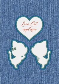 Love Cat Applique 3
