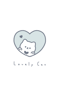 kitten&heart/ wh light blue