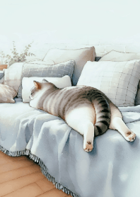 Cute Kitten in a Cozy Room V.11