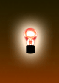 Red Orange Light Bulb