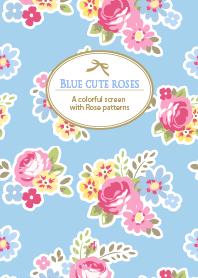 Blue cute roses