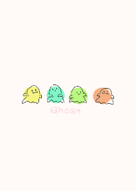 ghost halloween candy color simple theme