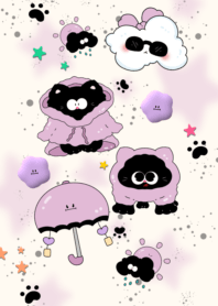 Little Black Cat Rain Cloud2