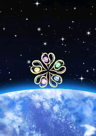 全運気アップ☆5つ葉クローバーと宇宙①