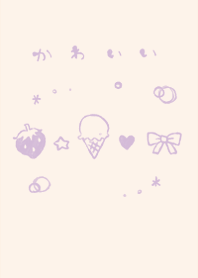 tima kawaii dull color purple