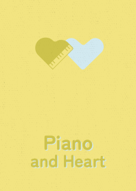 Piano and Heart autumn yellow