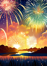 Beautiful Fireworks Theme#606