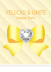 Quilting ribbon yellow white push