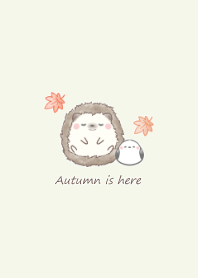 Hedgehog and Shimaenaga -maple- green