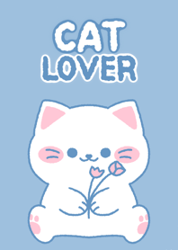 Cat lover | blue white