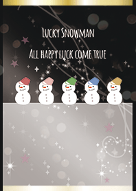 Black & Pink / Full luck UP Snowman