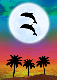Lucky Blue Moon double dolphins 3