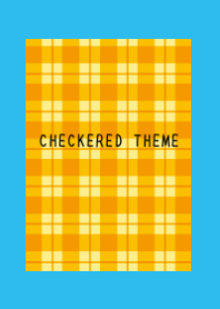 ORANGE CHECKERED THEME-BLUE-GREEN