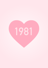 1981年生まれ/シンプルピンク着せ替え