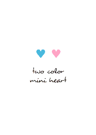 two color mini heart THEME 116
