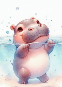 Moo Dong little hippo round body n.46