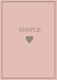 SIMPLE HEART =pink greige=