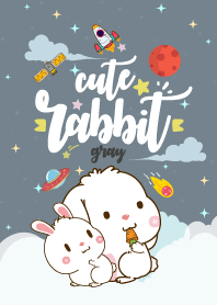 กระต่ายอ้วน กาแล็กซี่ สีเทา