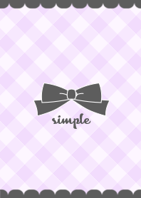 check ribbon [purple/black]