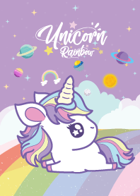 Unicorn Sky Galaxy Violet