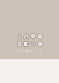 シンプル（beige brown)V.406