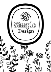 Monotone Flower and black Theme