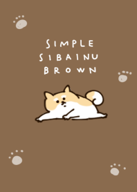 シンプル 柴犬 ブラウン
