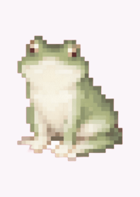 Frog Pixel Art Theme  Purple 03