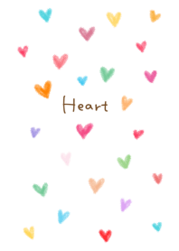 Lots of crayon hearts