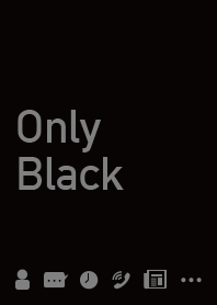 黒のみの着せかえ Only Black