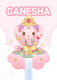 พระพิฆเนศองค์สีชมพู น่ารัก สดใส