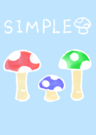 Theme of a simple mushroom