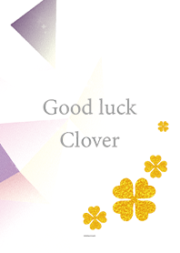 Gray : Good Luck! Gold Four Leaf