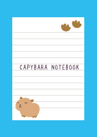 CAPYBARA NOTEBOOK/BLUE/GREEN