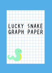 LUCKY SNAKE GRAPH PAPER/BLUE