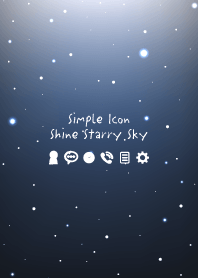 Simple Icon Shine Starry Sky