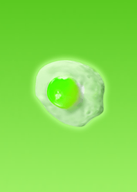Simple fried egg green