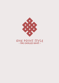 One Point Style (Endless Knot1-red)