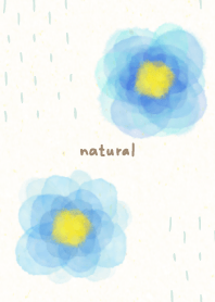 Watercolor two flowers18 from Japan