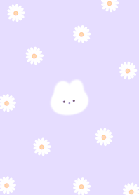 Rabbit and Daisy purple13_2
