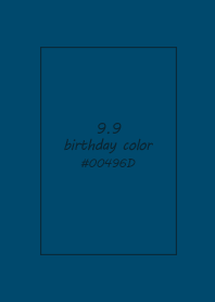 birthday color - September 9