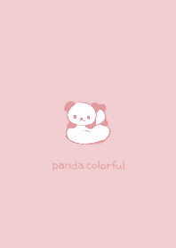 Panda colorful --- red