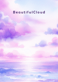 Beautiful Cloud-WATERCOLOR PURPLE 31