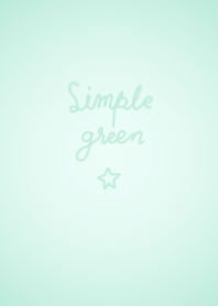 simple green and star.
