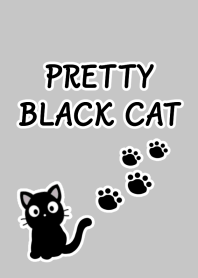 PRETTY BLACK CAT Theme/GRAY