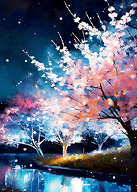 美しい夜桜の着せかえ#1397