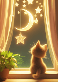 Cat under the Dreamy Starry Sky_1-6